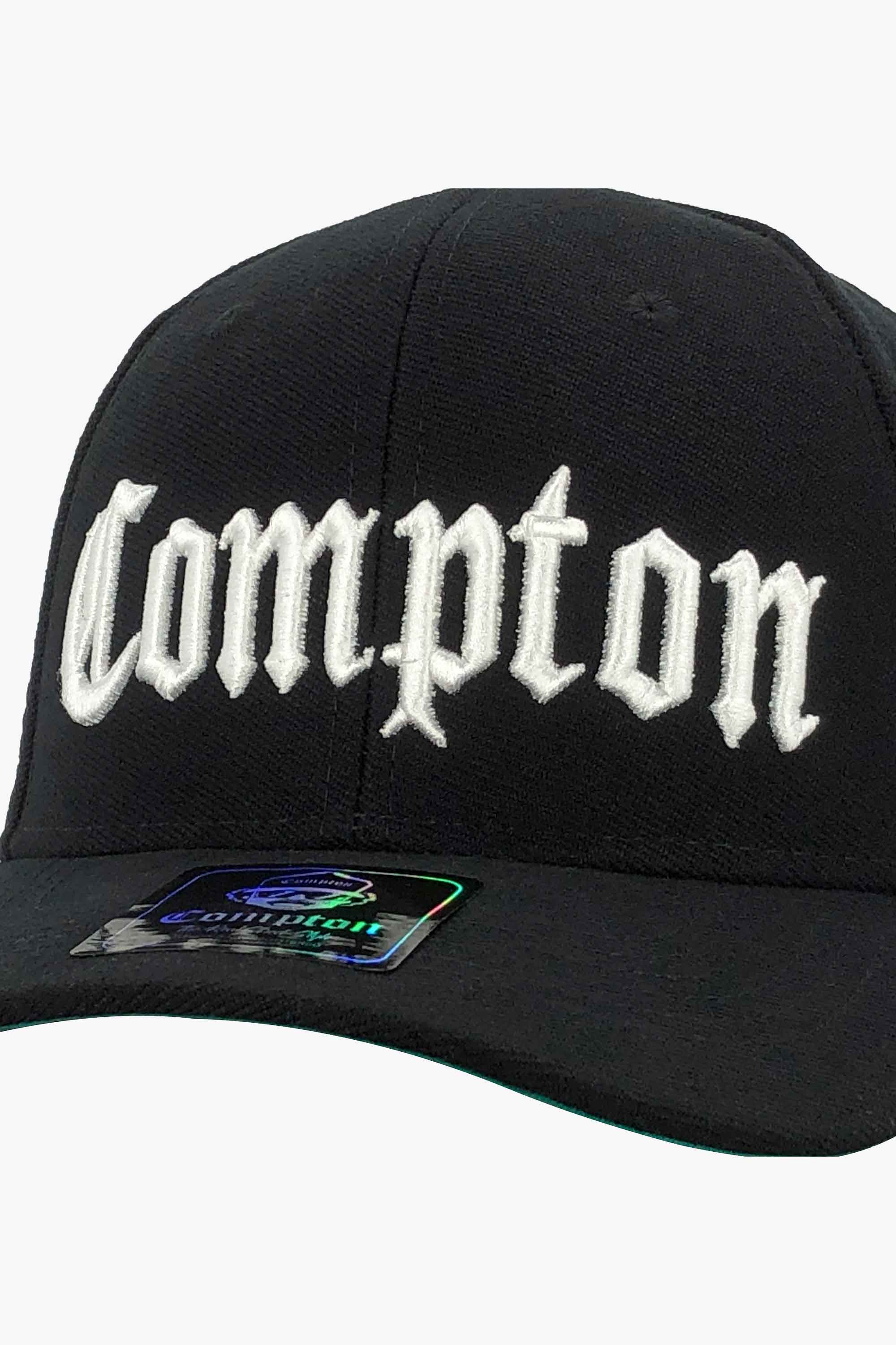 Boné Compton Aba Curva Snapback Classic Preto