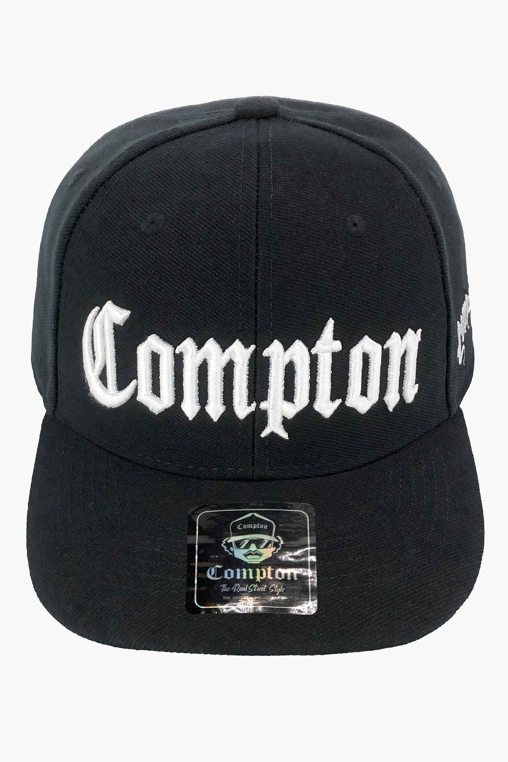 Boné Compton Aba Curva Snapback Classic Preto