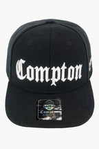 Boné Compton Aba Curva Snapback Classic Preto