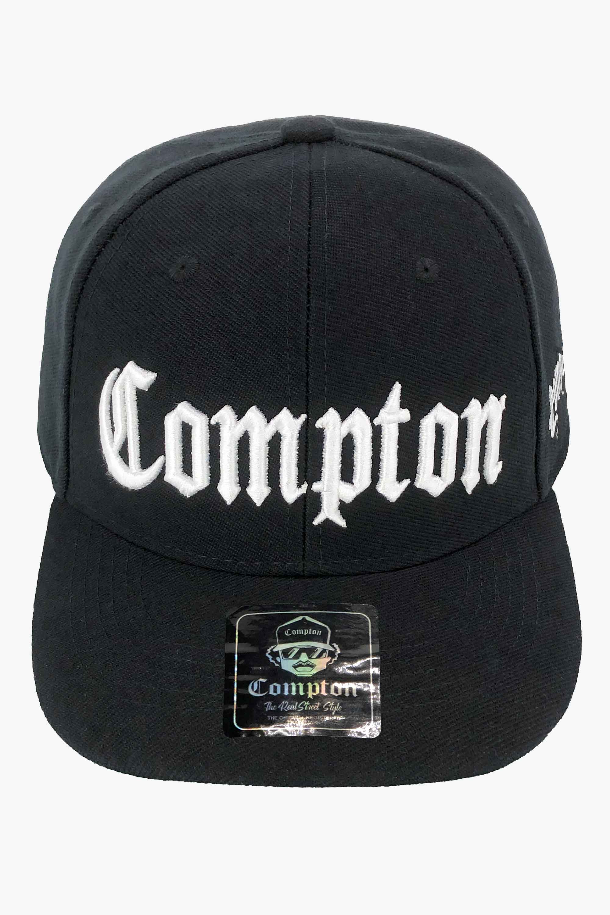 Boné Compton Aba Curva Snapback Classic Preto