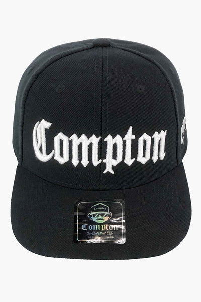 Boné Compton Aba Curva Snapback Classic Preto