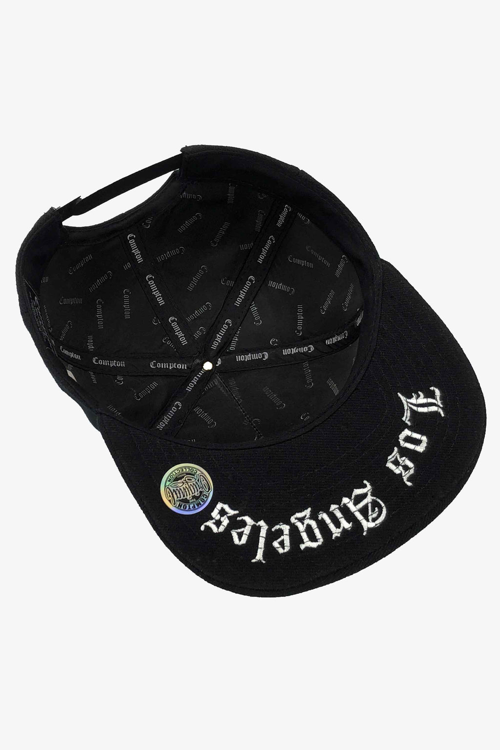 Boné Compton Aba Reta Snapback LA Authority Preto
