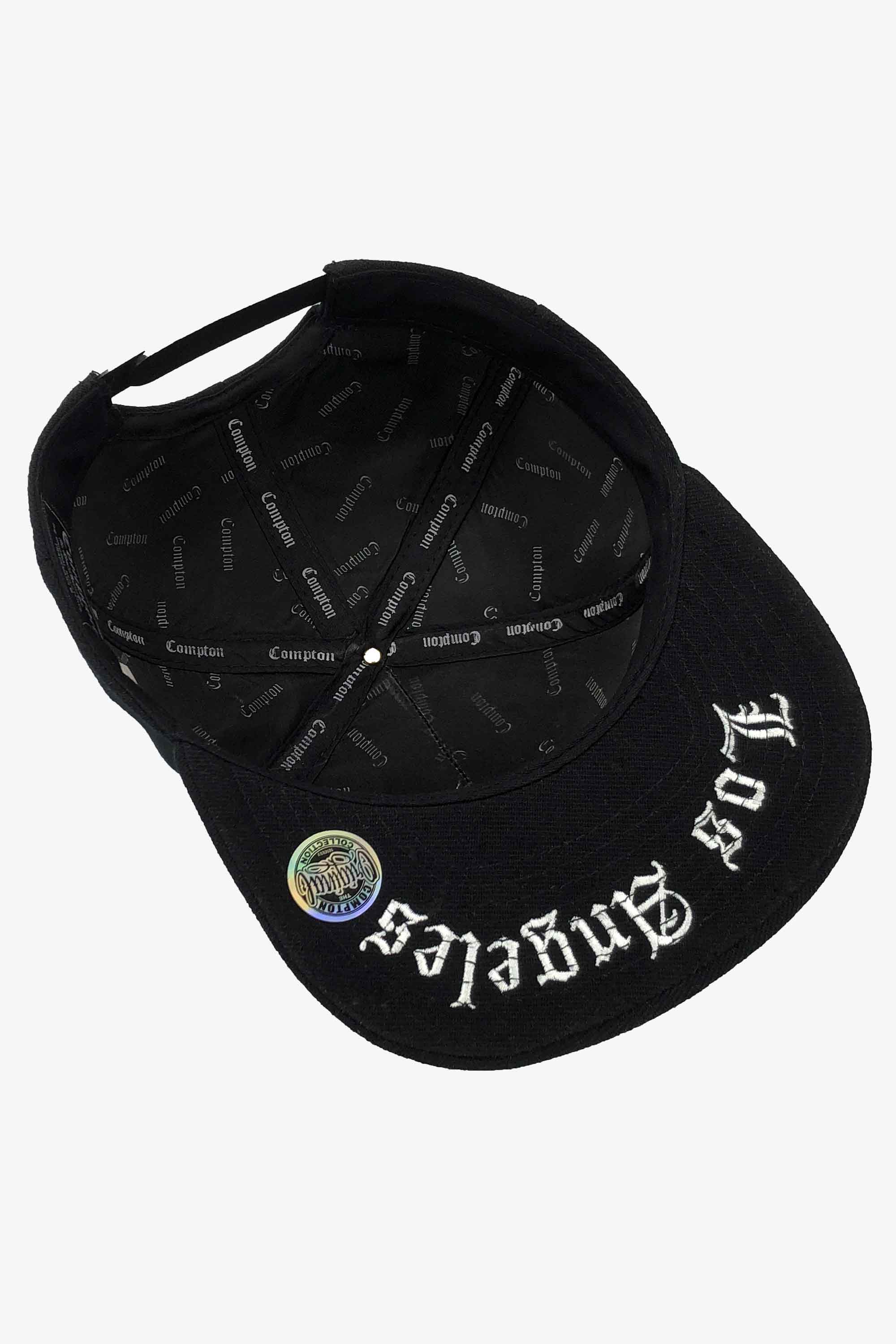 Boné Compton Aba Reta Snapback LA Authority Preto