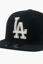 Boné Compton Aba Reta Snapback LA Recorte a Laser Preto