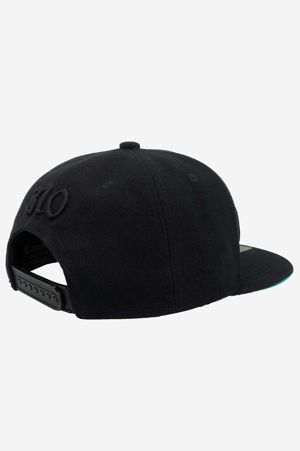 Boné Compton Aba Reta Snapback Classic All Black