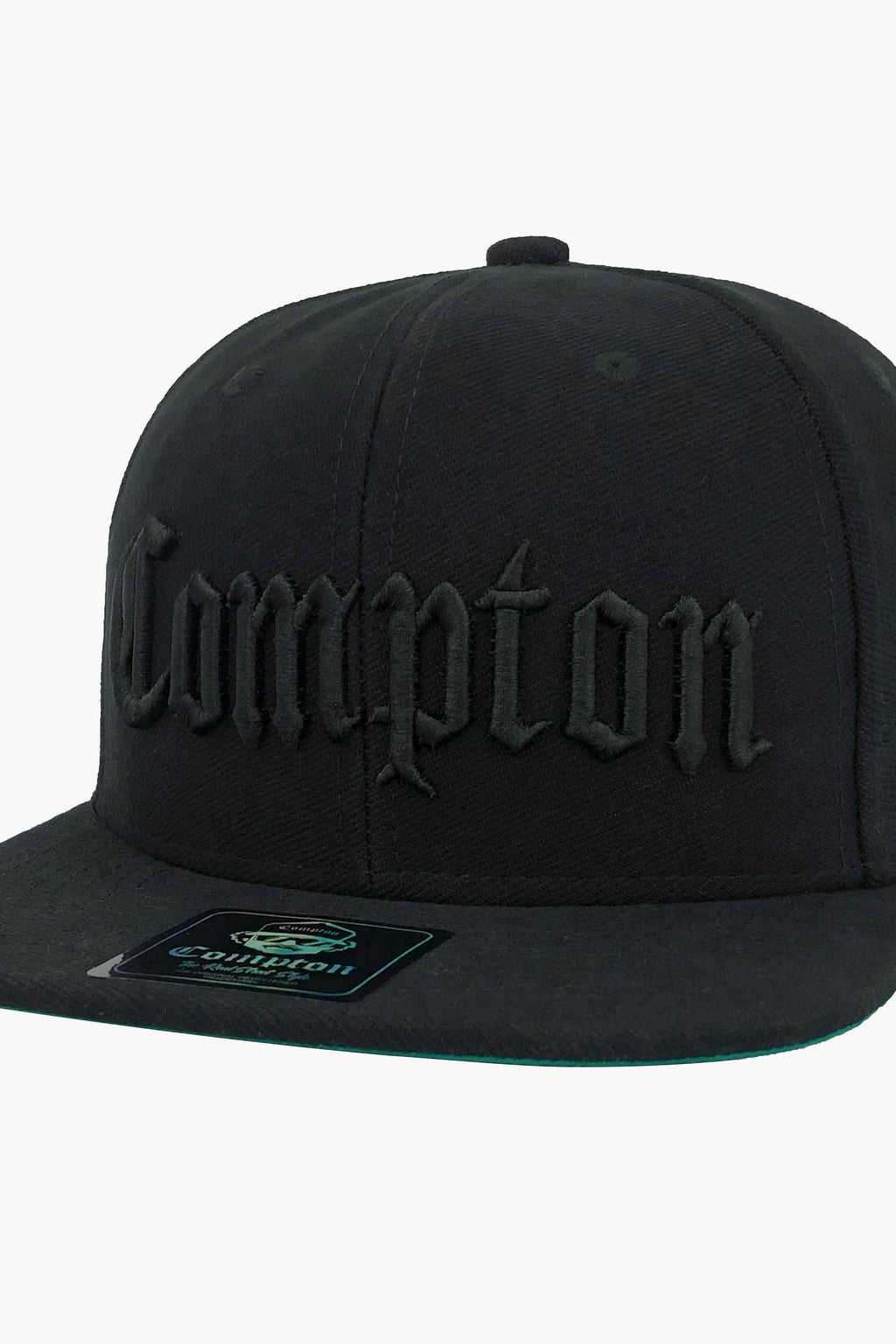 Boné Compton Aba Reta Snapback Classic All Black