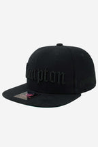 Boné Compton Aba Reta Snapback Classic All Black