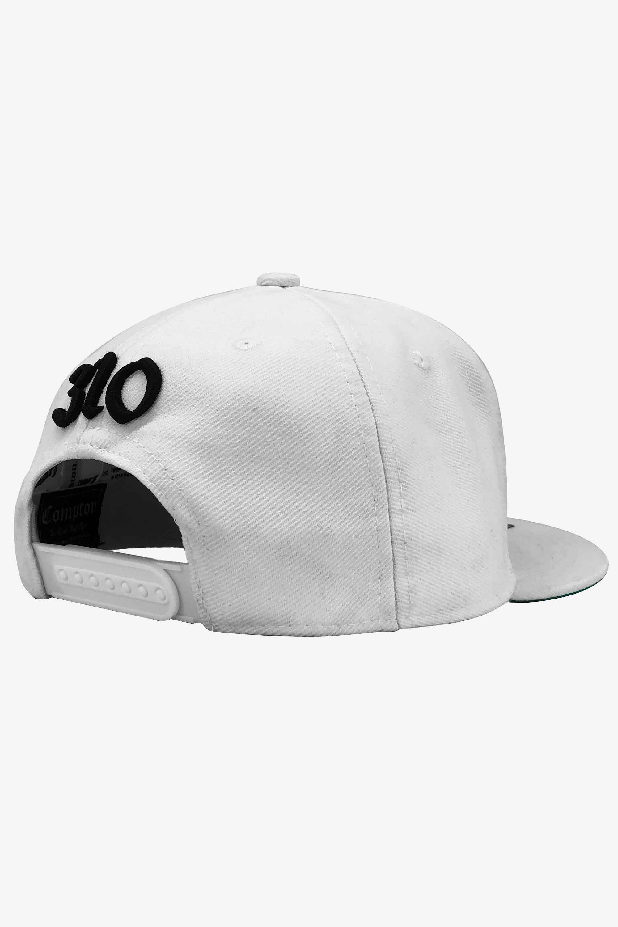 Boné Compton Aba Reta Snapback Classic Branco