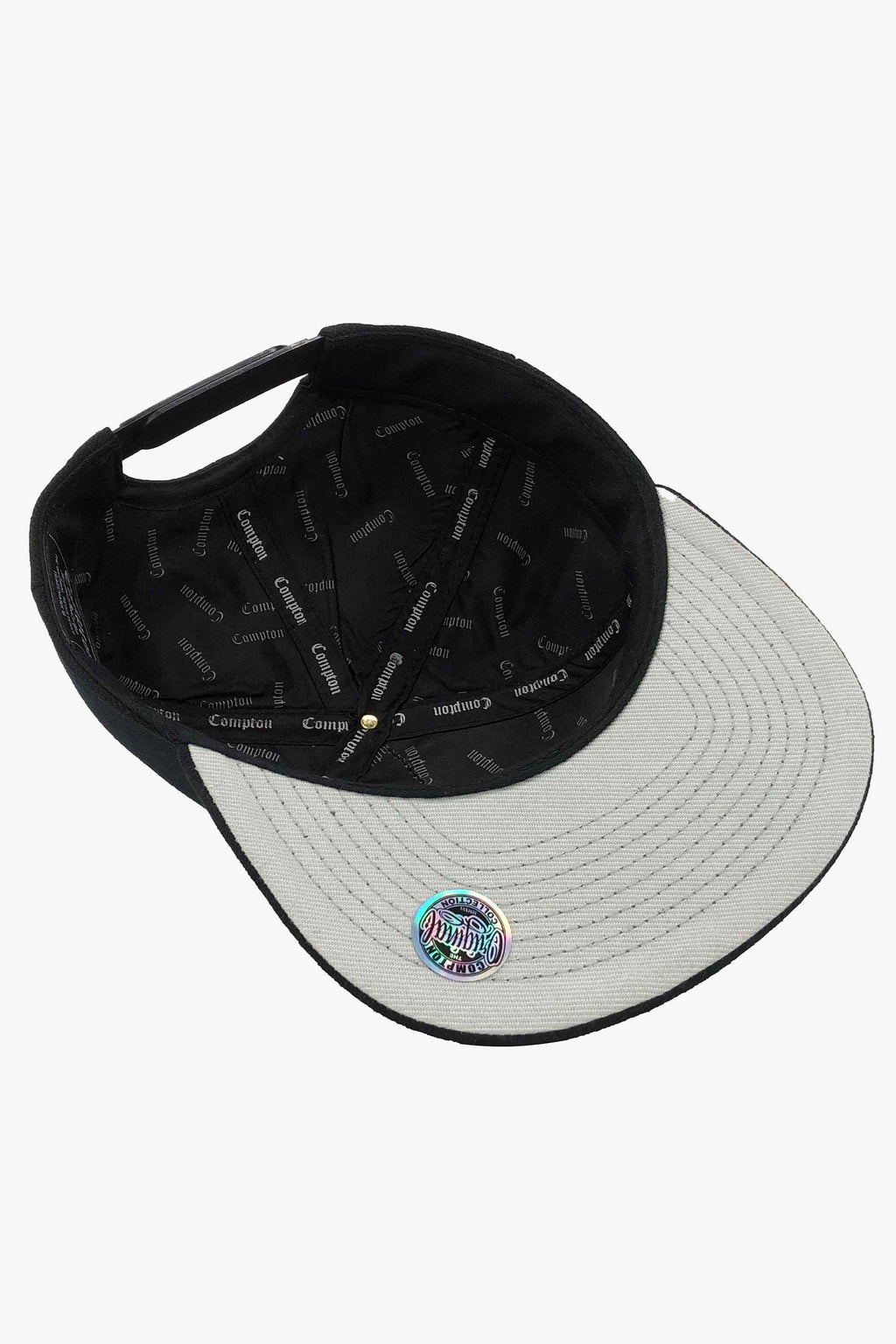 Boné Compton Aba Reta Snapback Icon Preto
