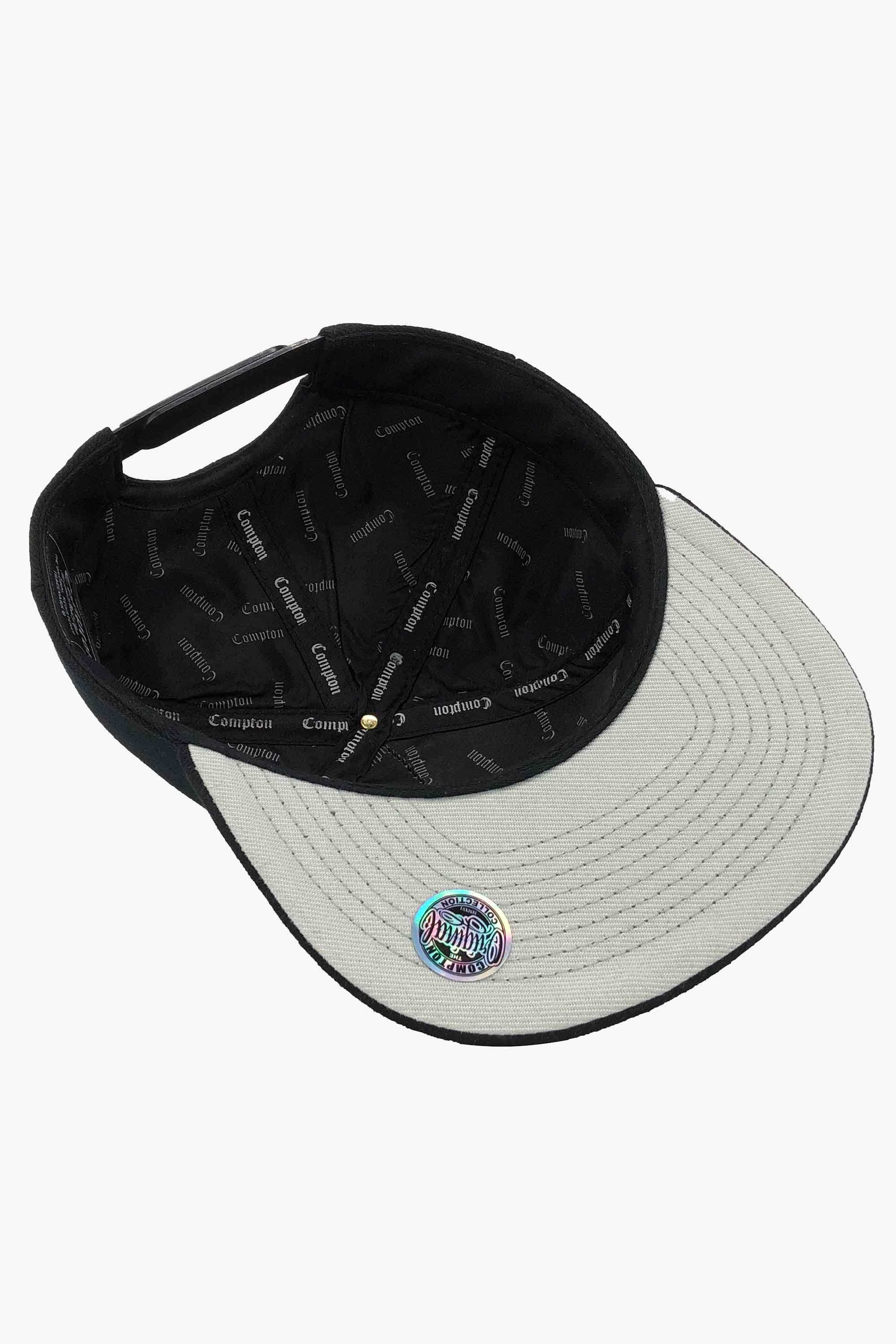 Boné Compton Aba Reta Snapback Icon Preto