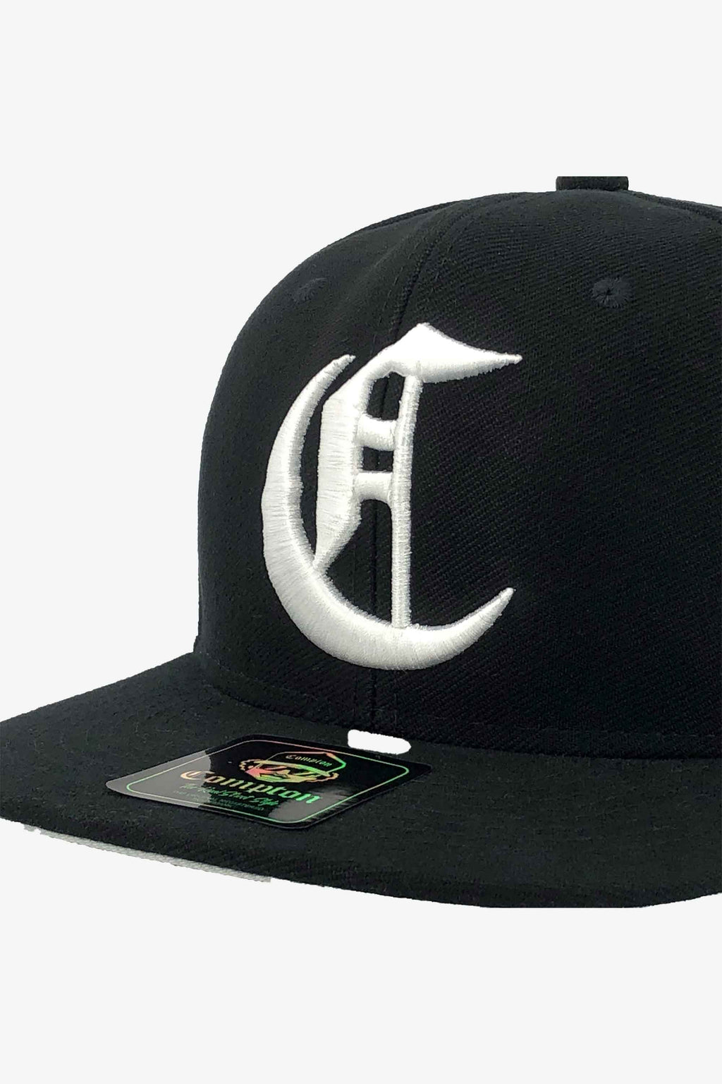 Boné Compton Aba Reta Snapback Icon Preto