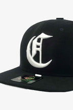 Boné Compton Aba Reta Snapback Icon Preto