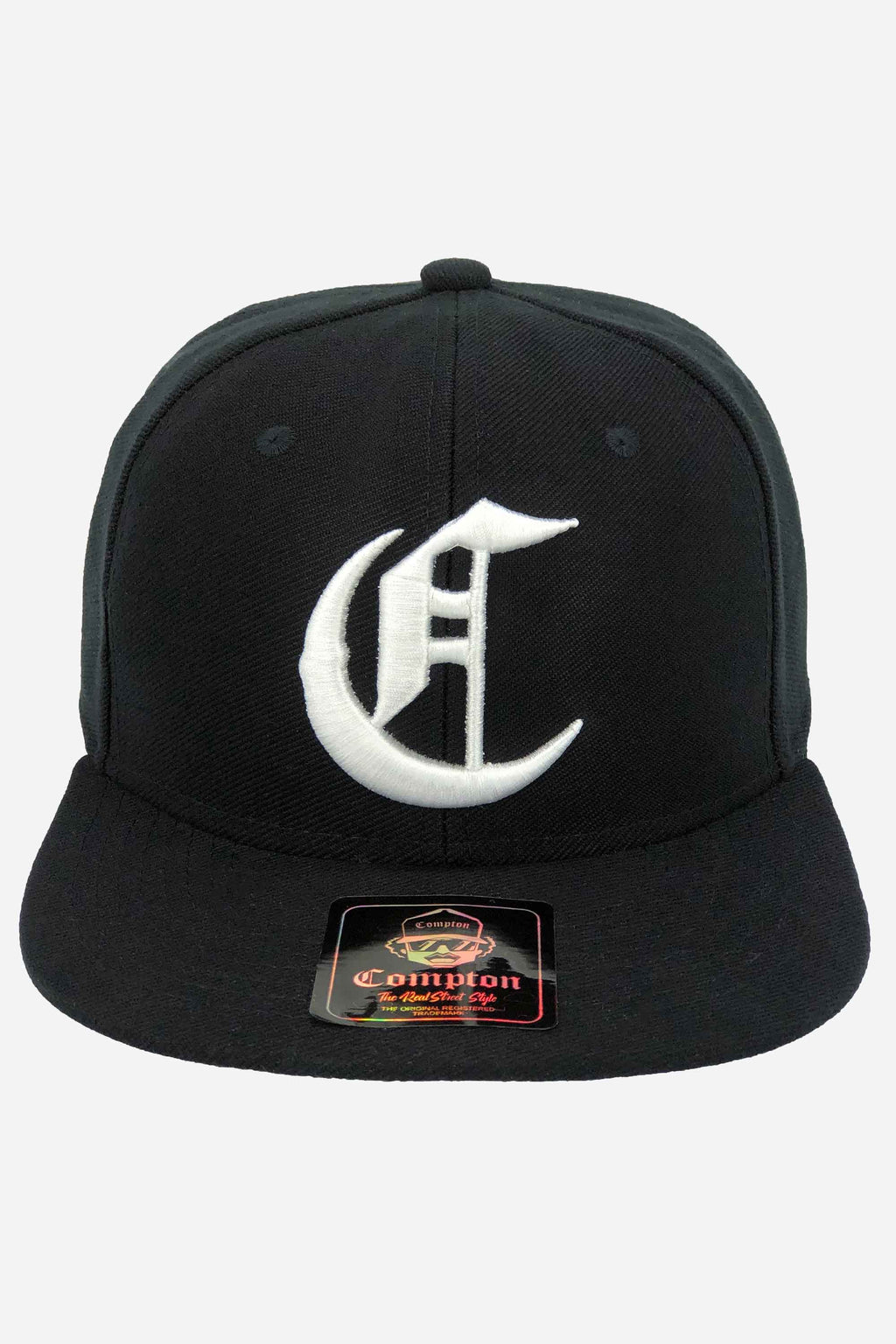 Boné Compton Aba Reta Snapback Icon Preto
