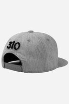 Boné Compton Aba Reta Snapback Graphite Pixo Cinza