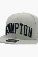 Boné Compton Aba Reta Snapback Urban Cinza