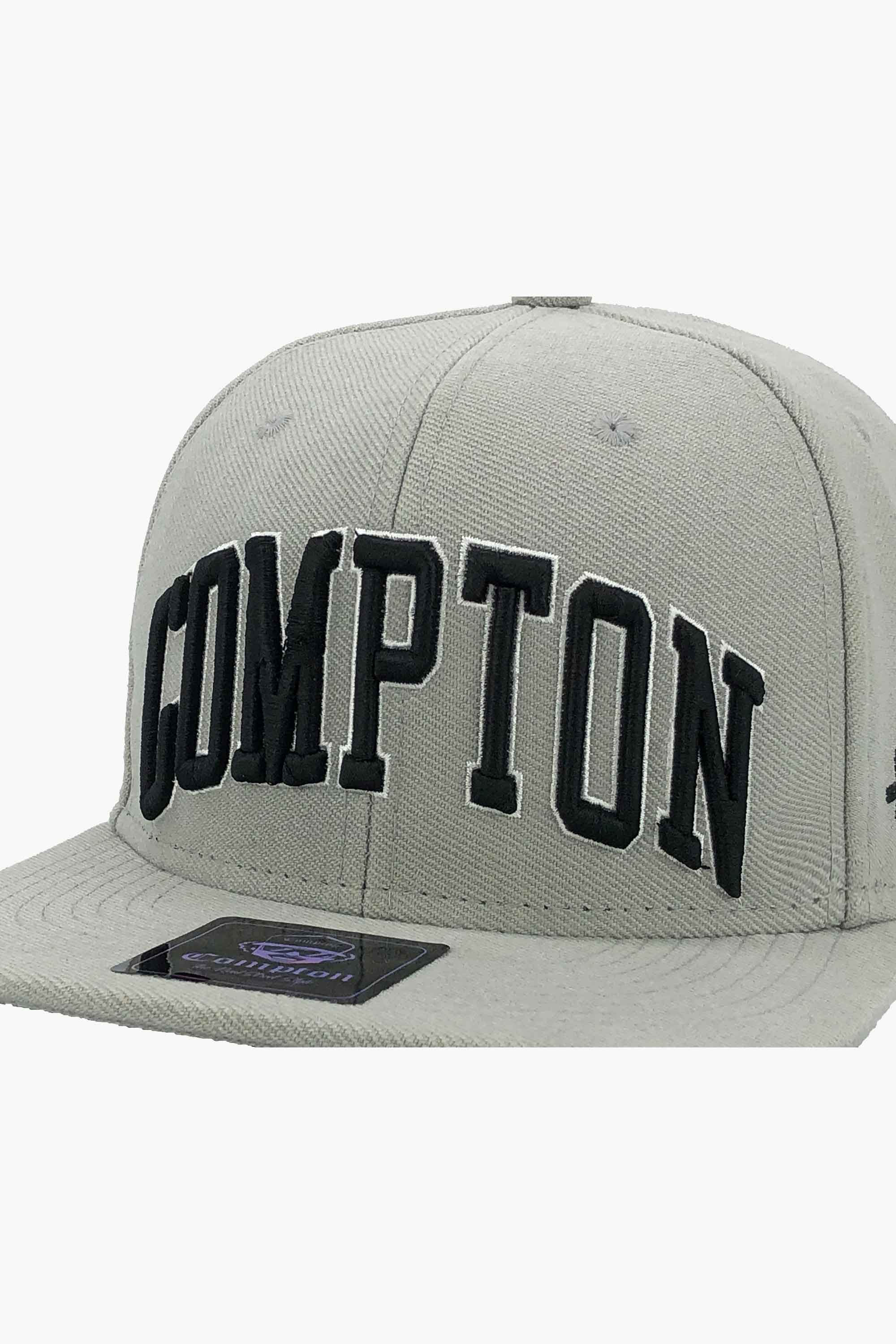 Boné Compton Aba Reta Snapback Urban Cinza