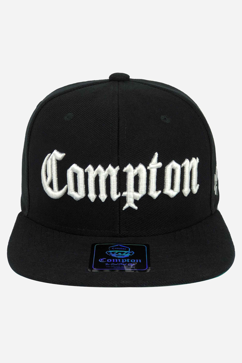 Boné Compton Aba Reta Snapback Classic Preto