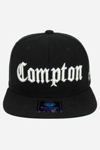 Boné Compton Aba Reta Snapback Classic Preto
