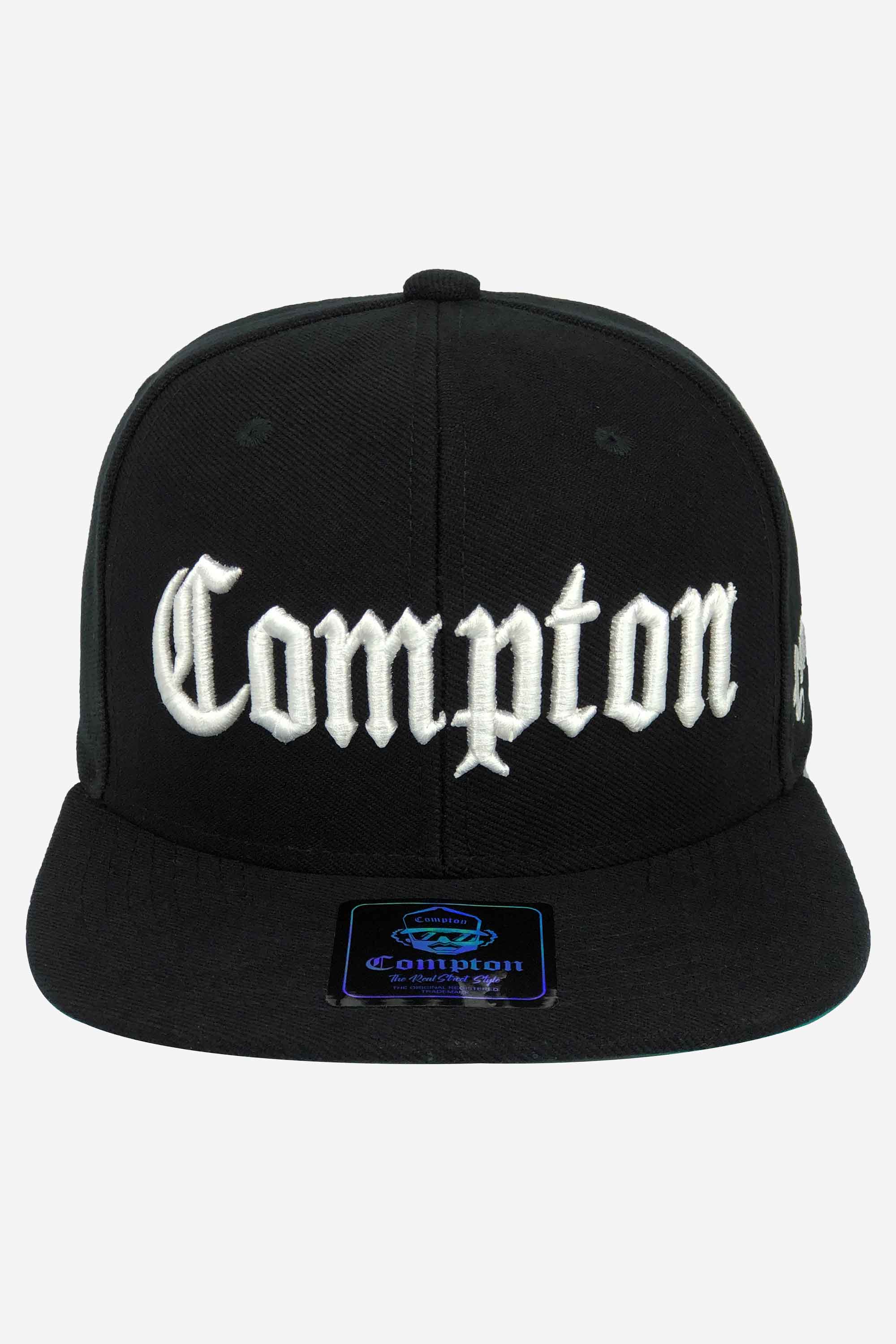Boné Compton Aba Reta Snapback Classic Preto