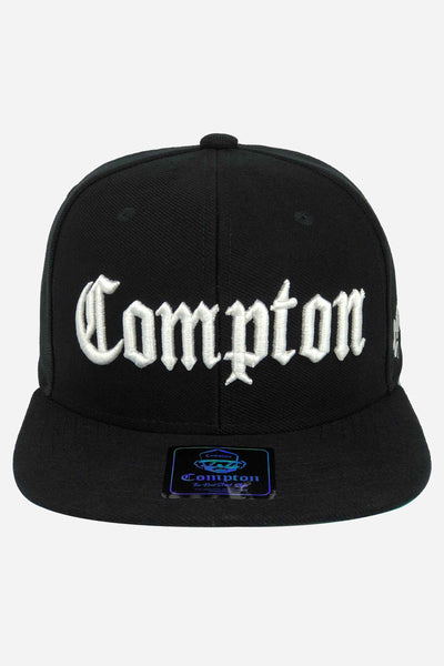 Boné Compton Aba Reta Snapback Classic Preto