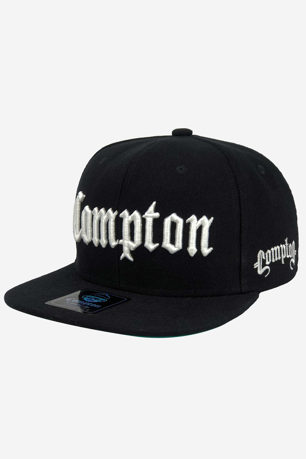 Boné Compton Aba Reta Snapback Classic Preto