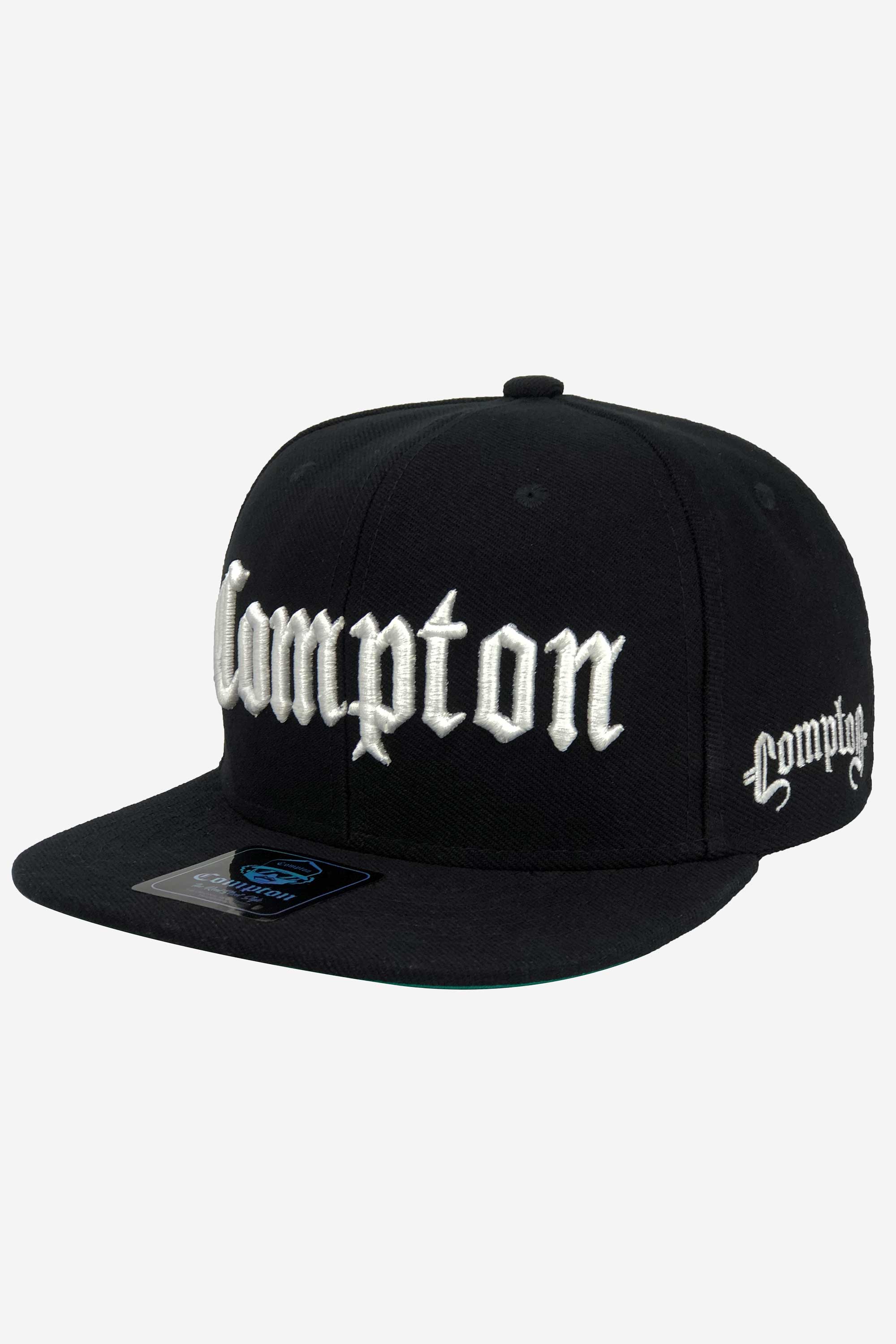 Boné Compton Aba Reta Snapback Classic Preto