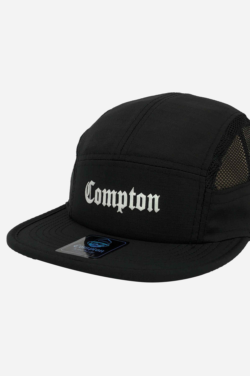 Boné Compton Five Panel Strapback Classic Preto