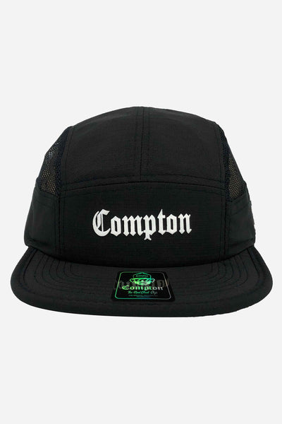 Boné Compton Five Panel Strapback Classic Preto