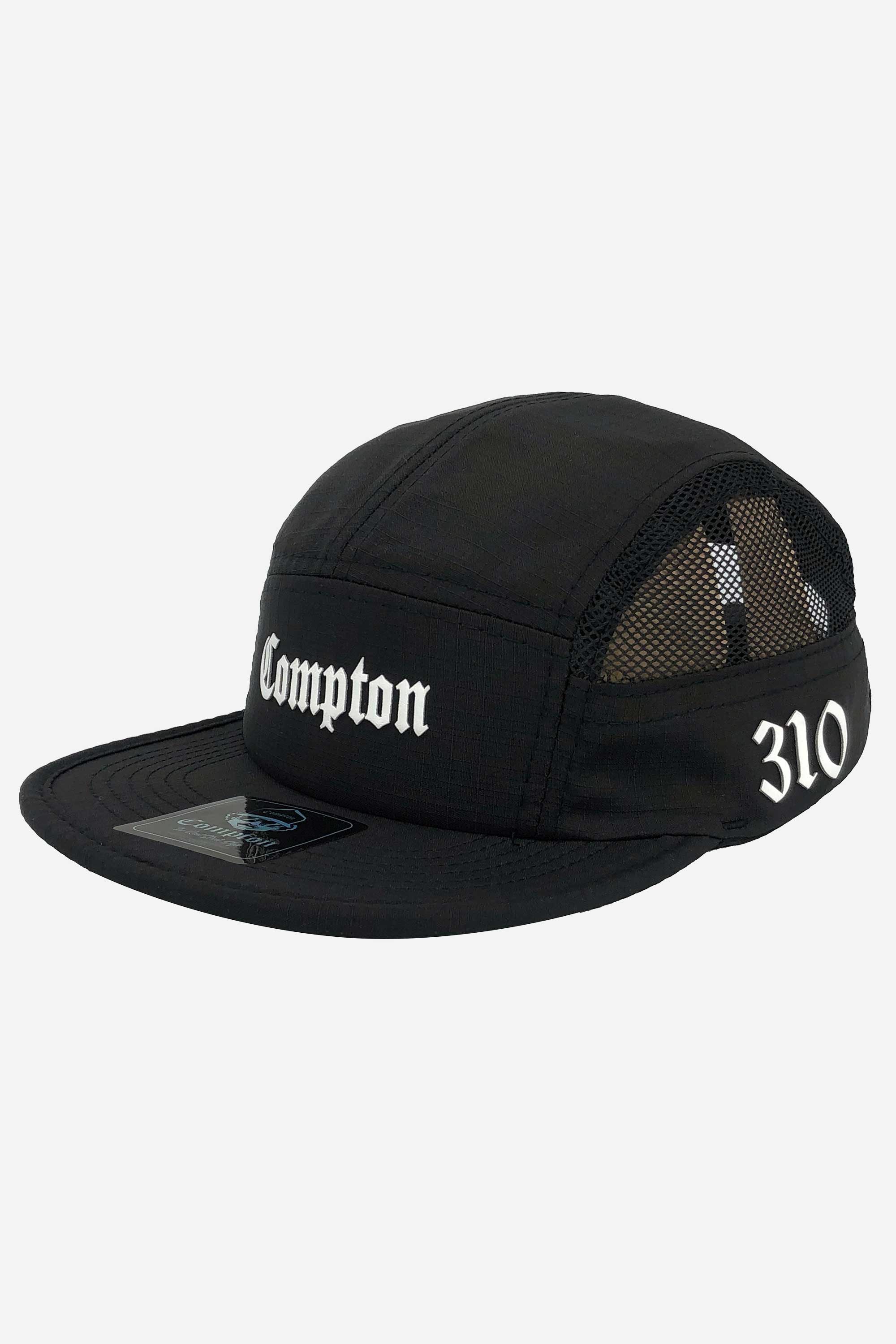 Boné Compton Five Panel Strapback Classic Preto