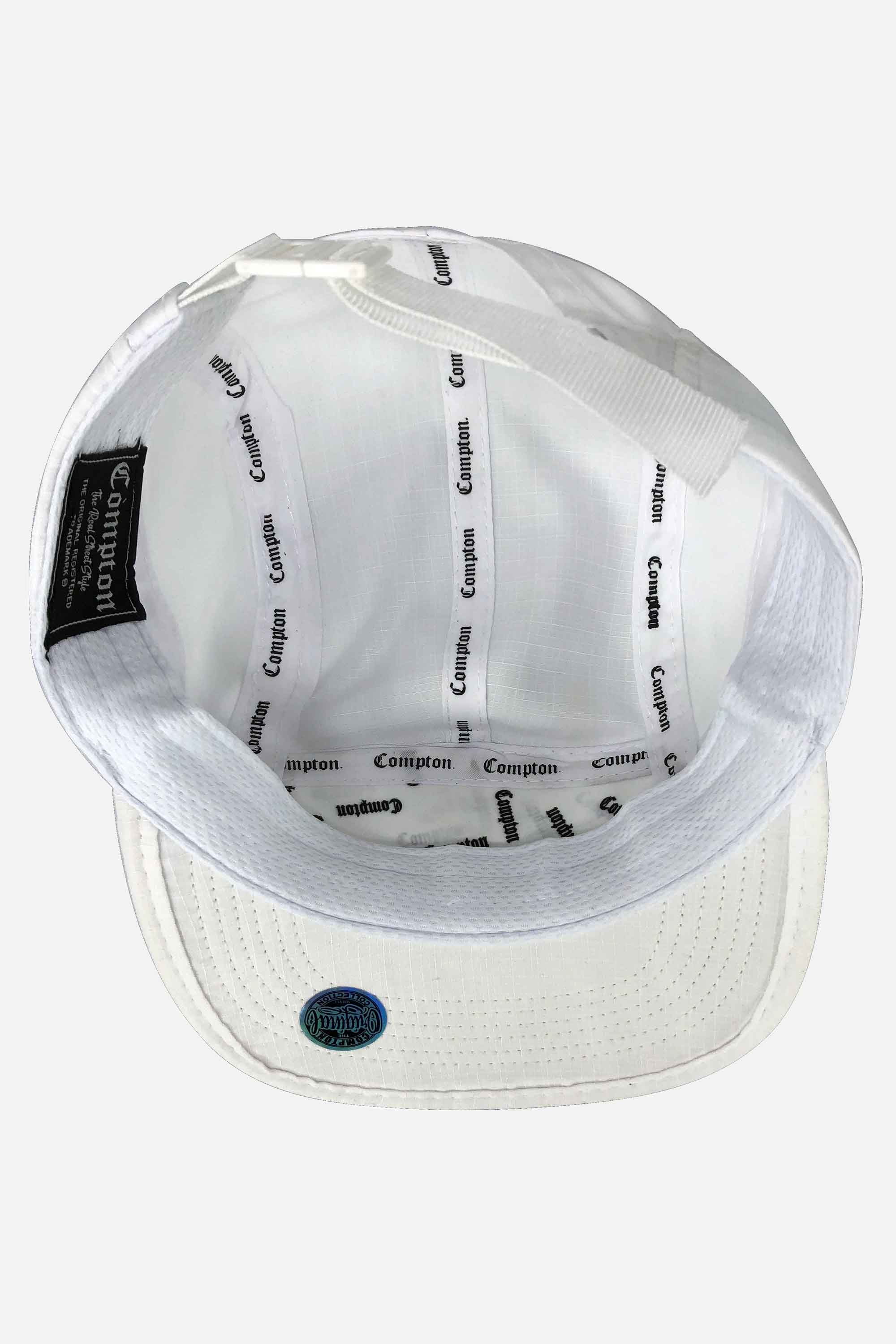 Boné Compton Five Panel Strapback Los Angeles Branco