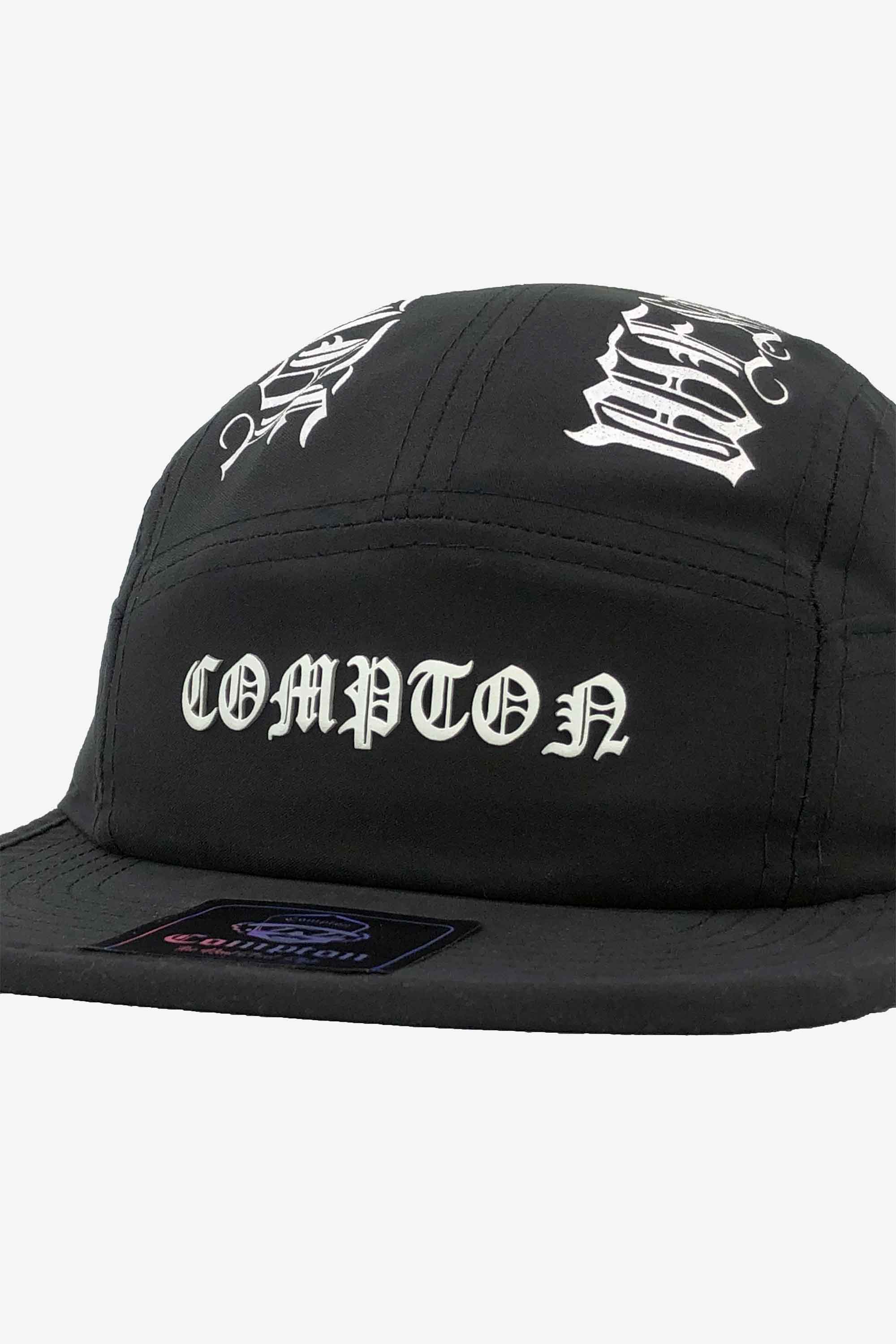 Boné Compton Five Panel Strapback West Side Preto