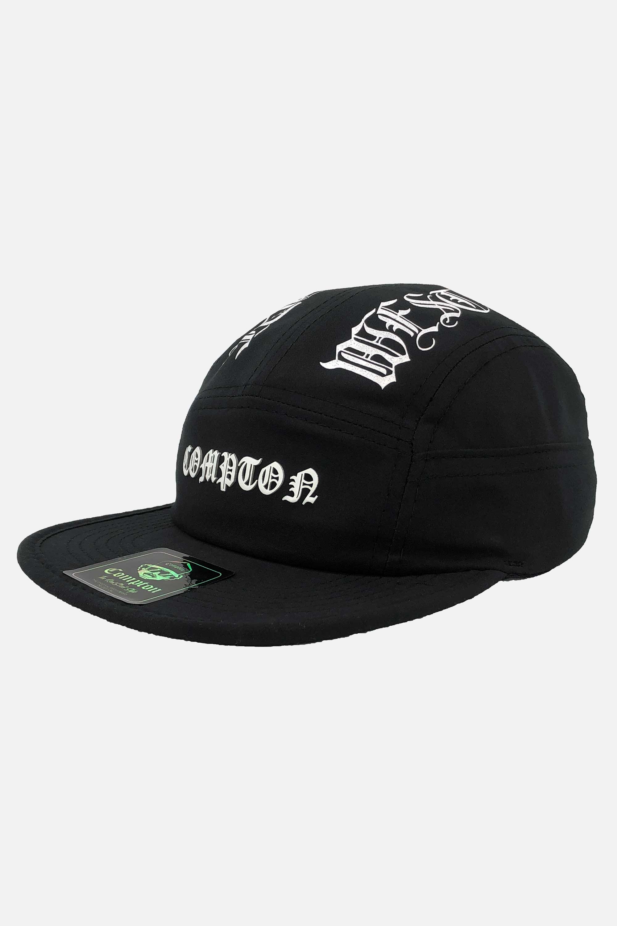Boné Compton Five Panel Strapback West Side Preto
