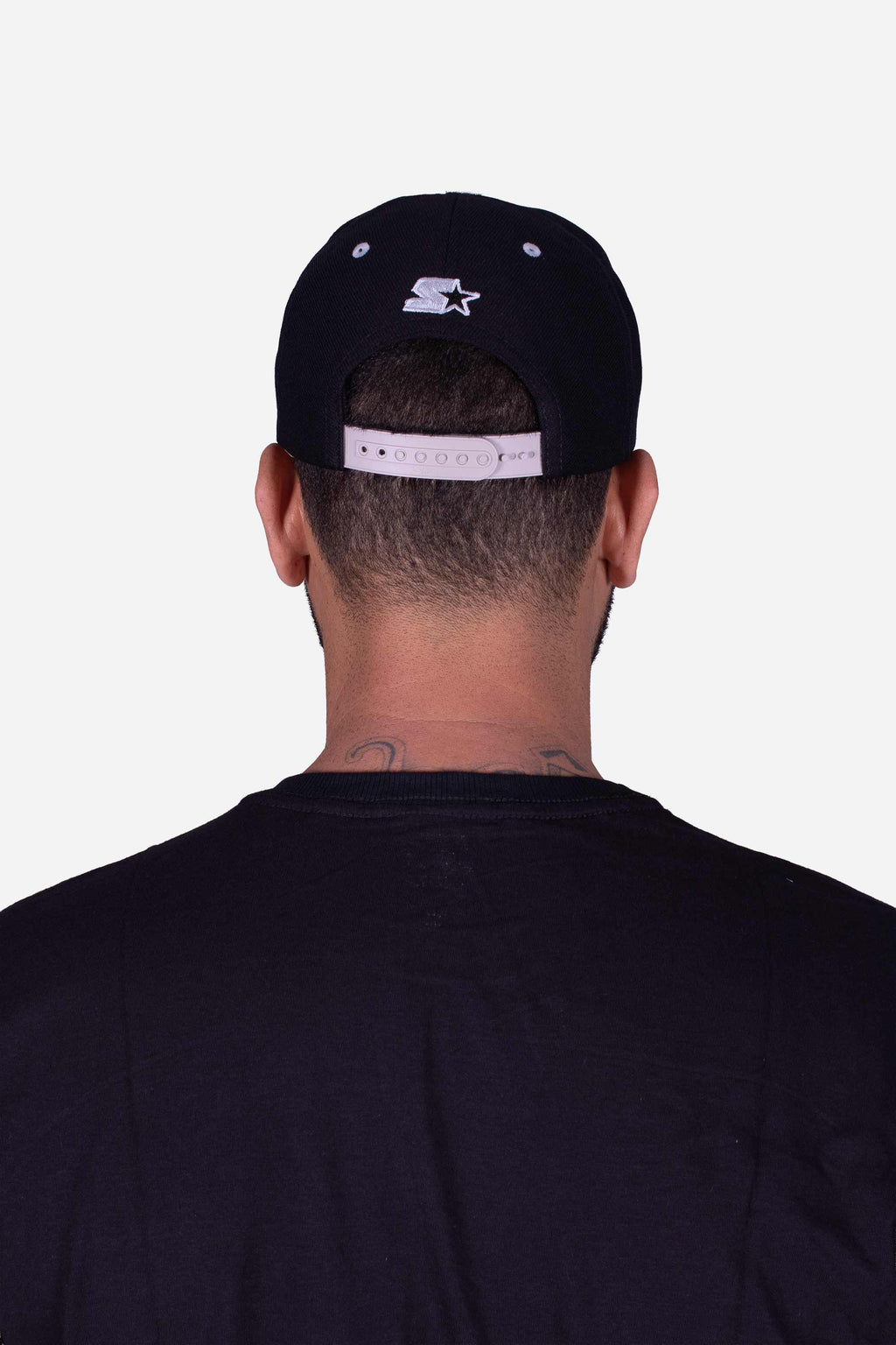 Boné Aba Reta Collab Starter X Compton Basic Preto Cinza