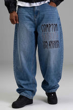 Calça Jeans Compton Bordada Pixo Two Pocket