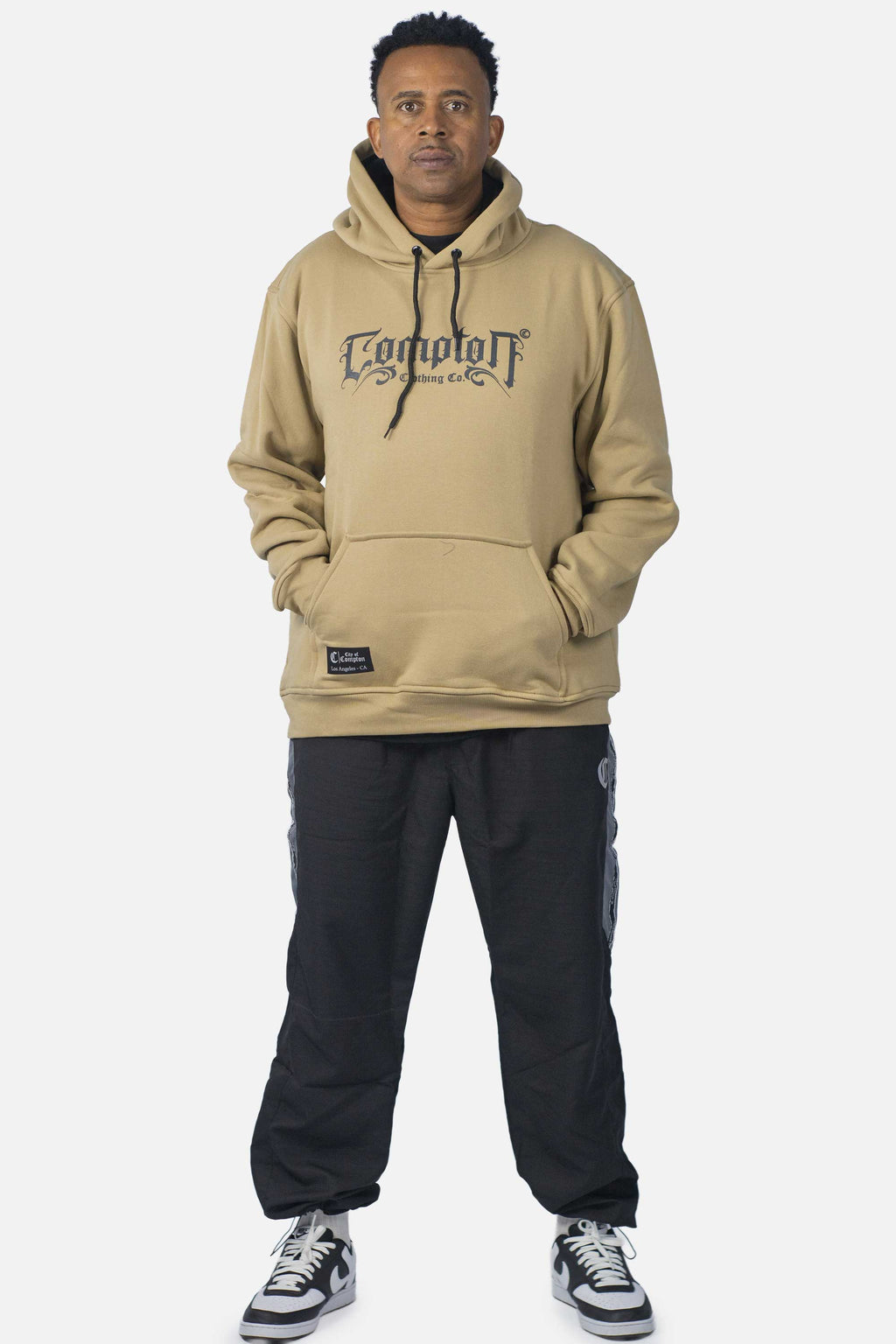 Moletom Compton Canguru Medieval Caqui