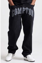 Calça Jeans Baggy Compton Gothic - Black