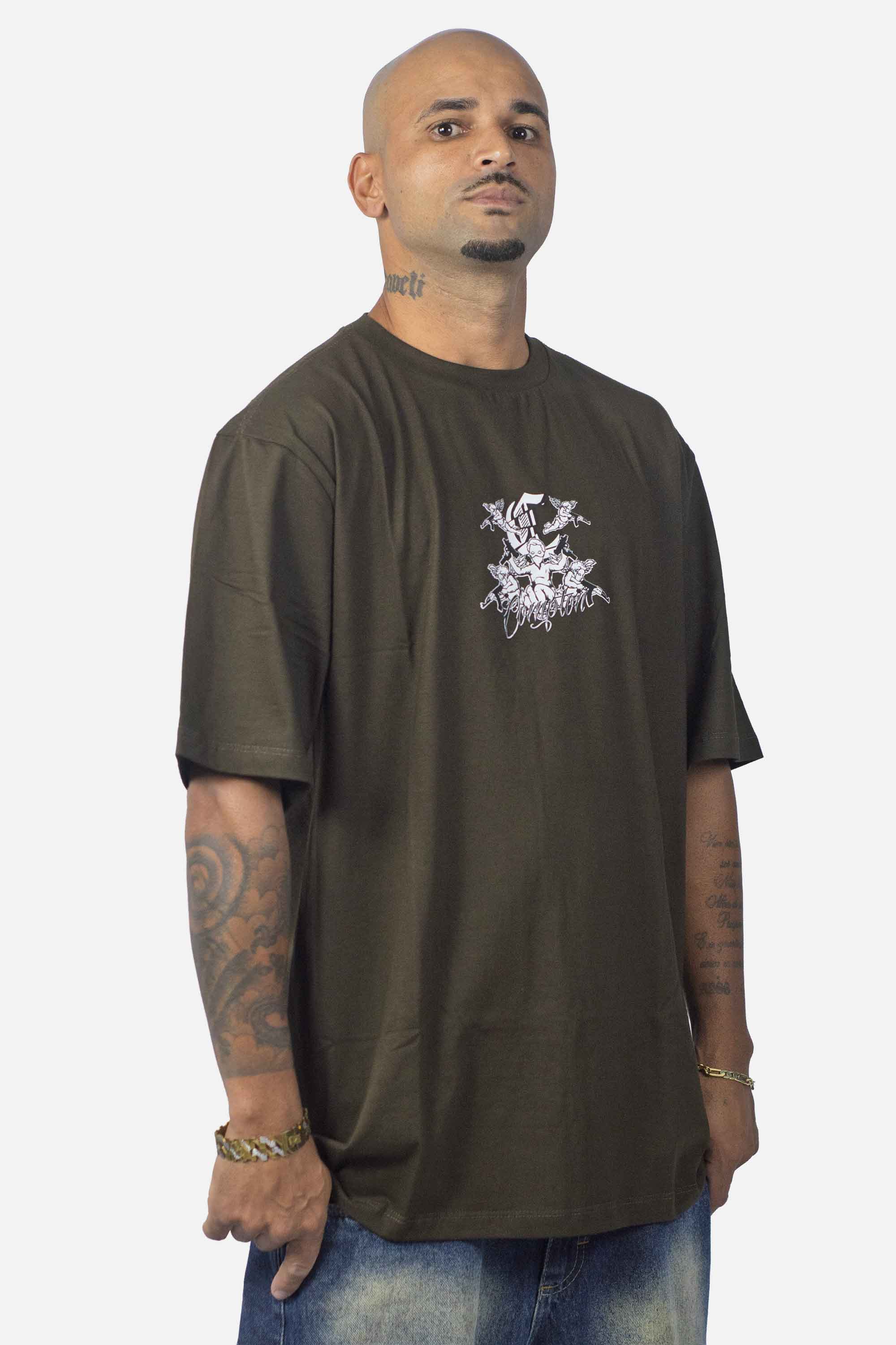 Camiseta Compton Oversized Thug Angel Café