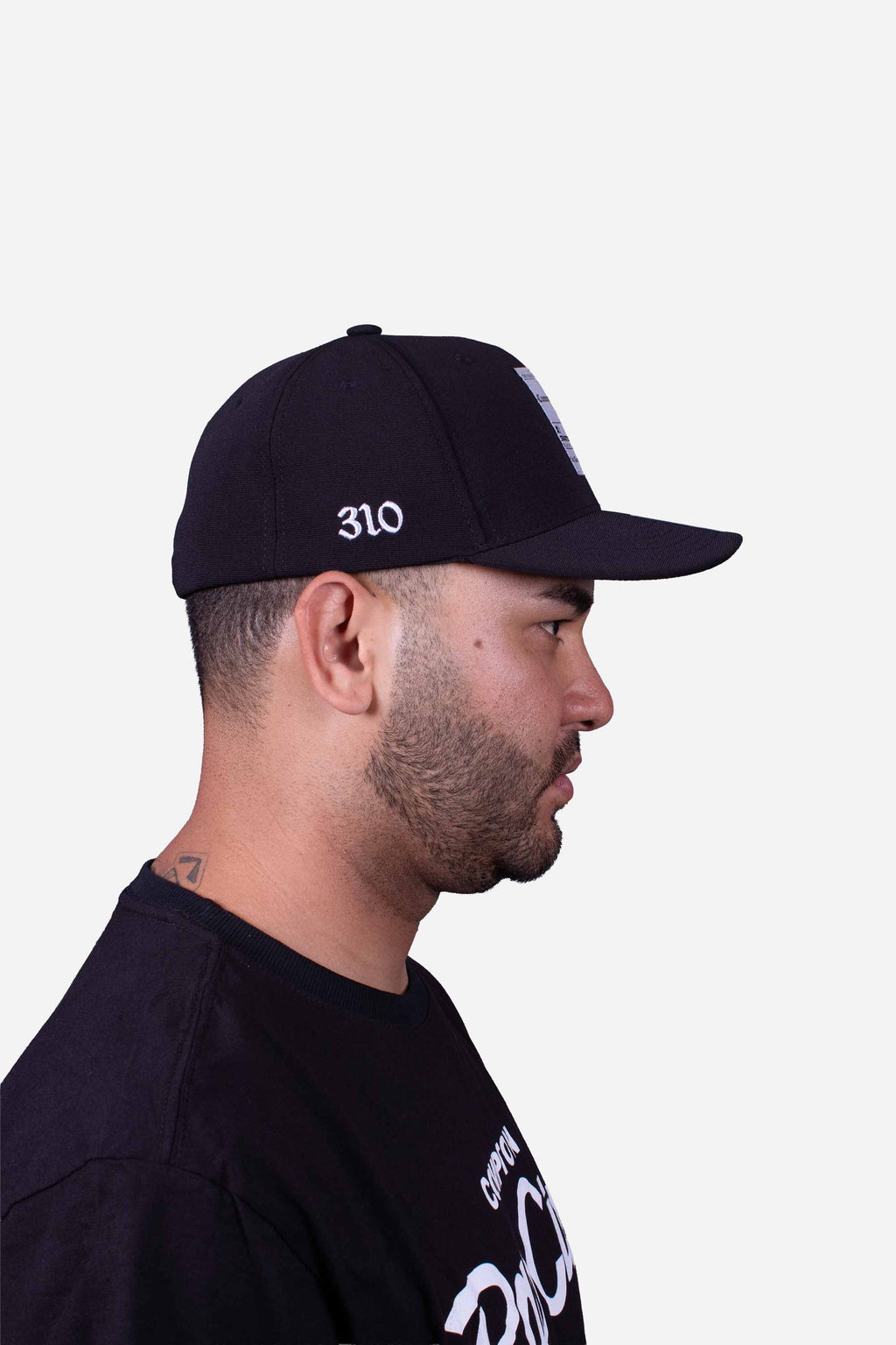 Boné Aba Curva Collab Starter X Compton Fechado FlexFit Preto