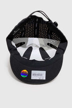 Boné Five Panel Corredor Compton Running Air Aba Curta Flexível - Preto