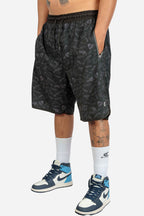 Bermuda Compton Tactel Full Print Blackfile Preta