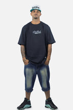 Camiseta Compton Oversized Straigh Outta Preta