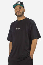 Camiseta Compton Oversized Logo Refletivo Preto