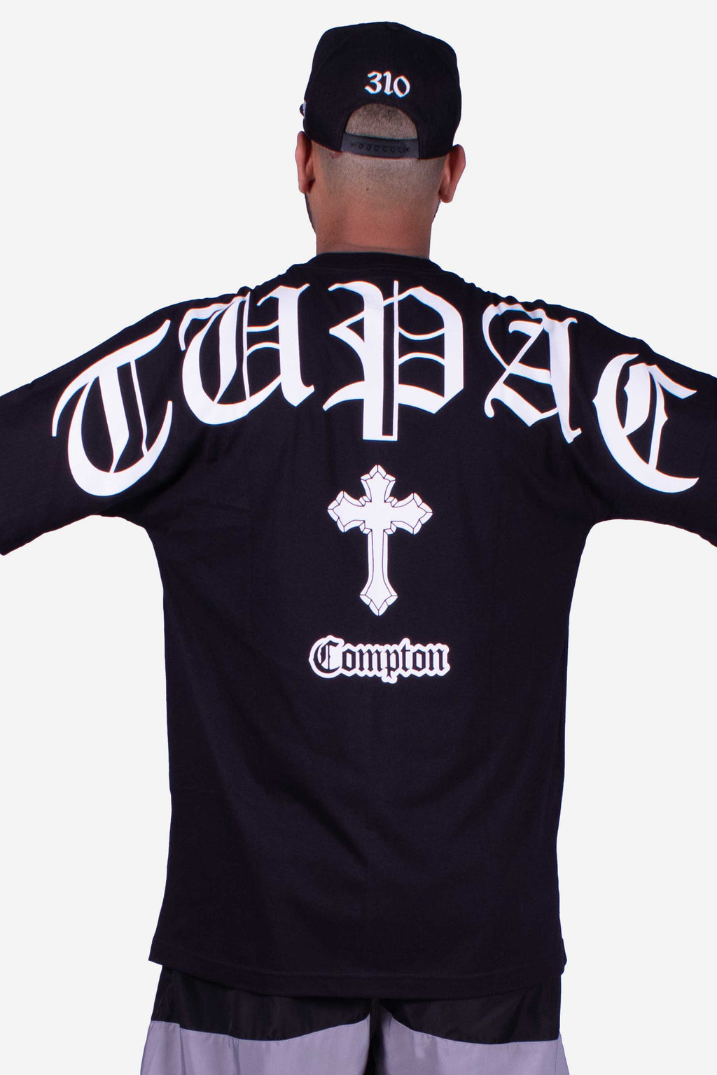 Camiseta Compton Oversized Tupac Preta