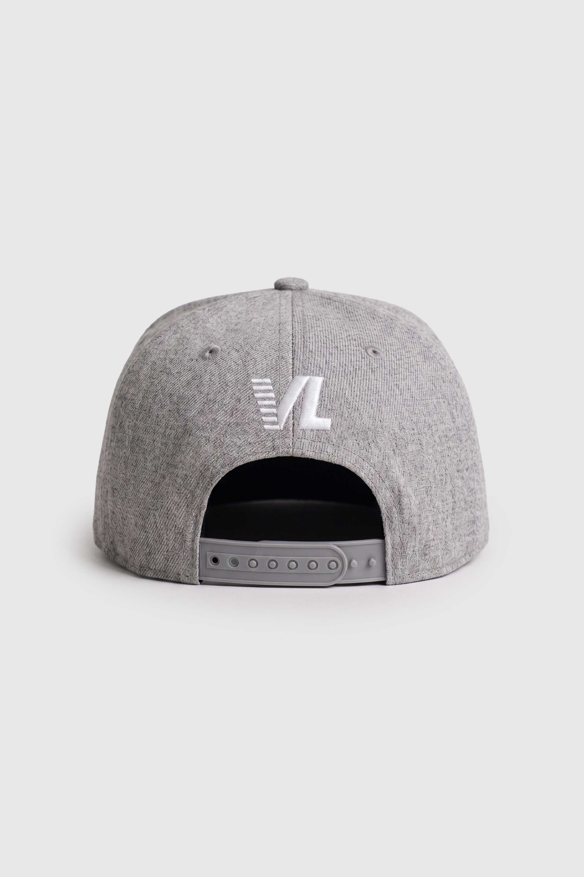 Boné Aba Reta Snapback Crenshaw Logo - Cinza Mescla