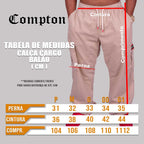 Calça Cargo Compton Balão Sarja Caqui