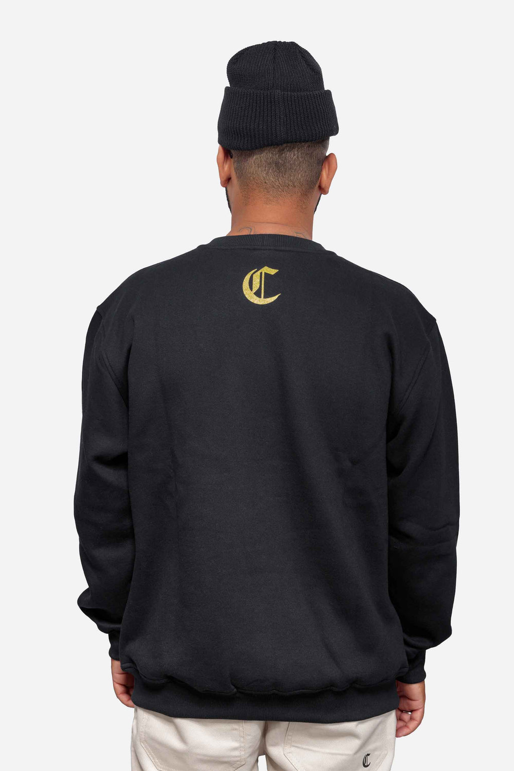 Moletom Compton Careca Champion Ring Preto