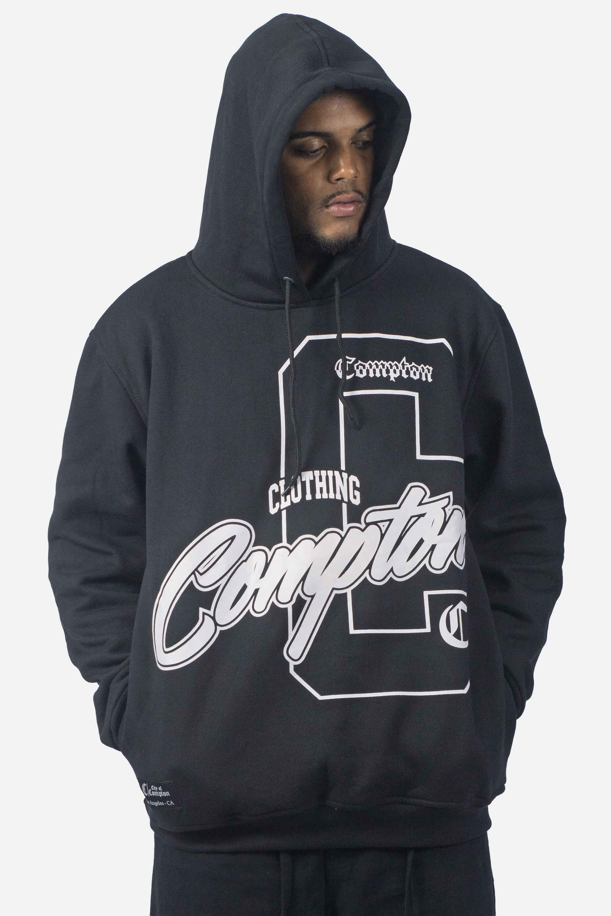 Moletom Compton Canguru Hood Certified Preto