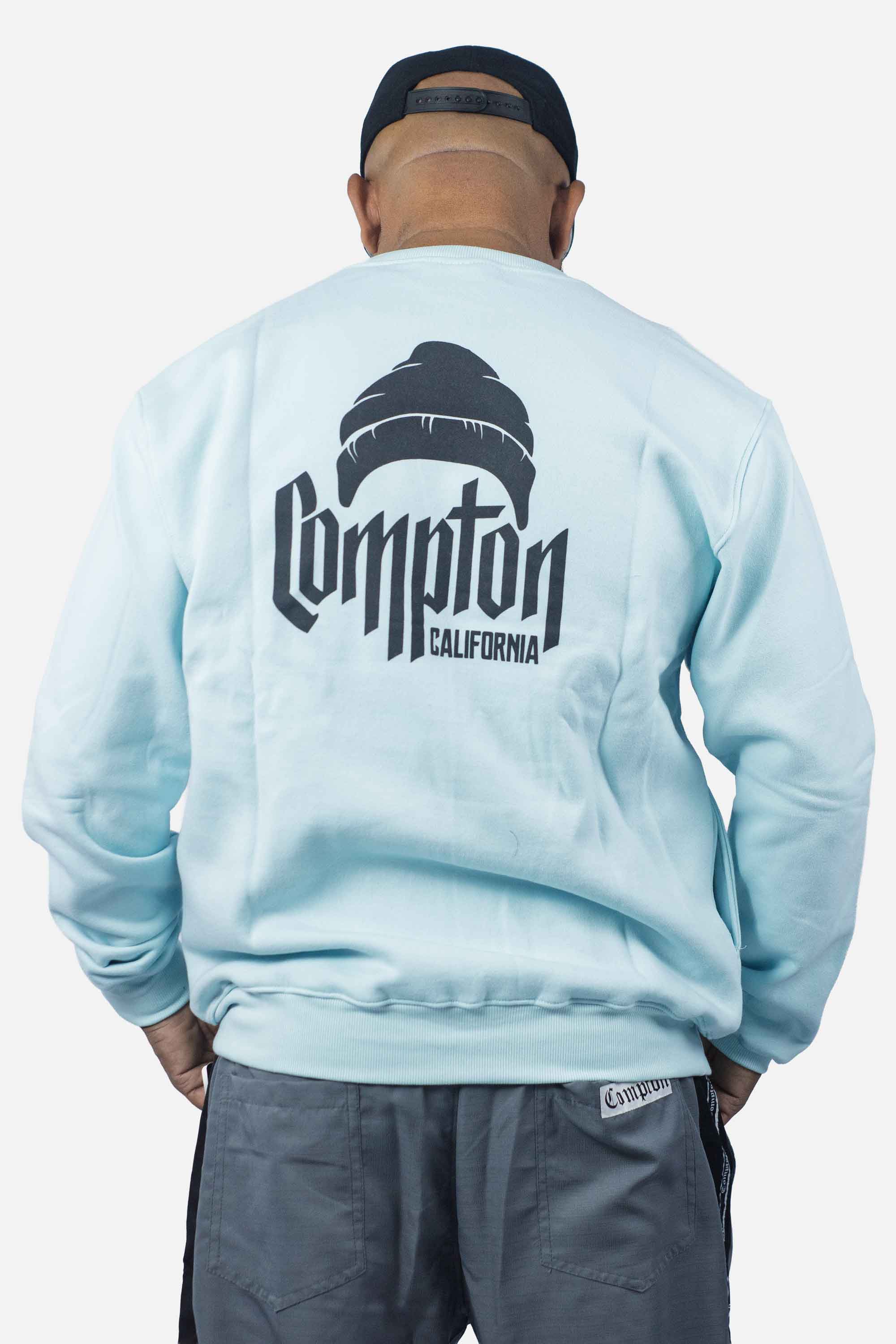 Moletom Compton Careca Gorro Verde Claro