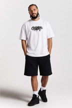 Camiseta Compton Oversized Drained Branca