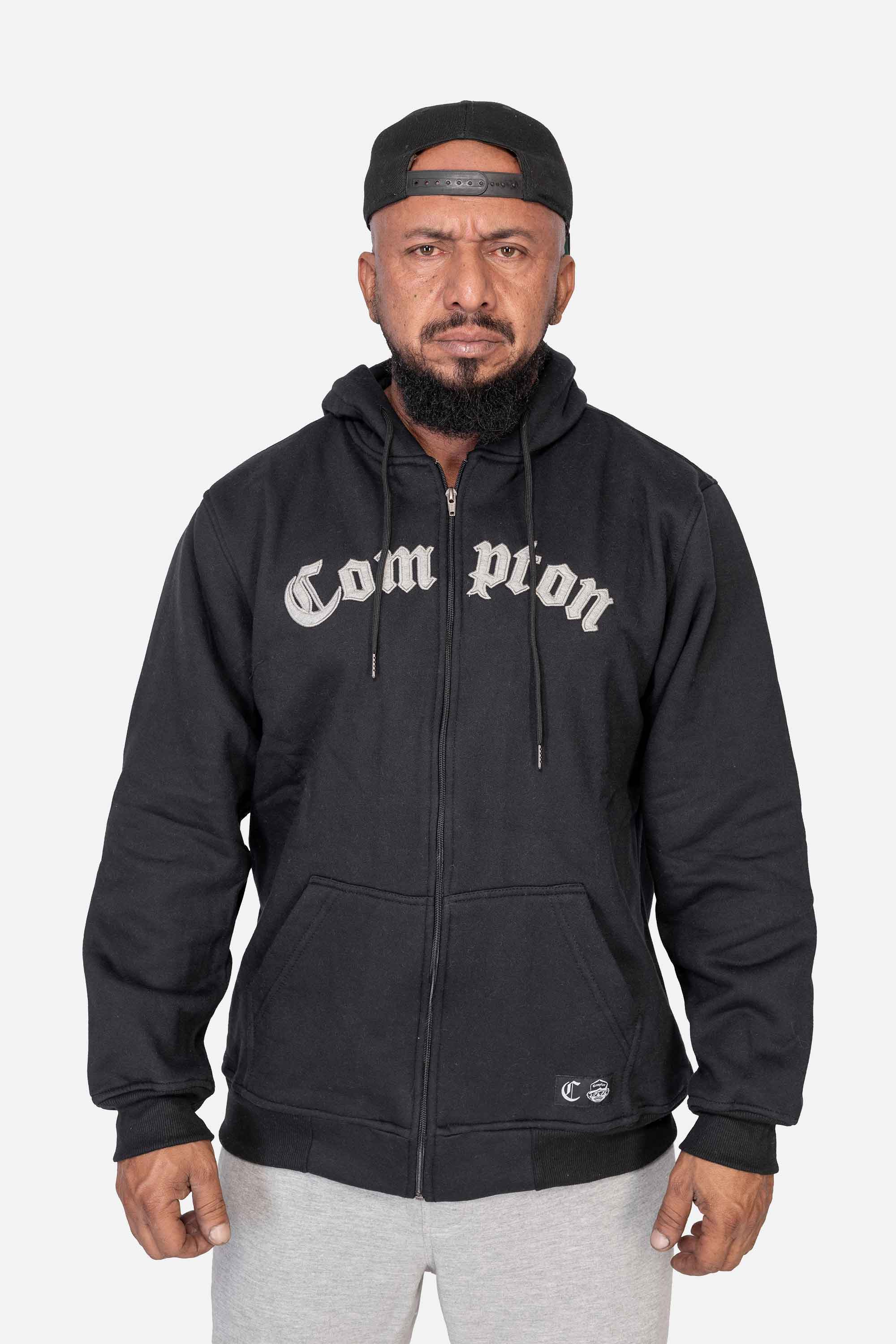 Moletom Compton Canguru Layers Preto